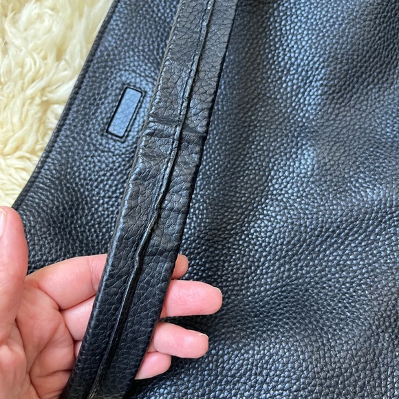 Burberry Black Pebbled Leather Handbag - Picture 2 of 7